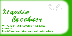 klaudia czechner business card
